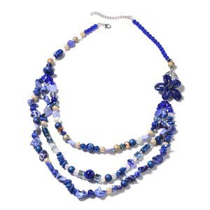 Multi Gemstone Necklace 30"